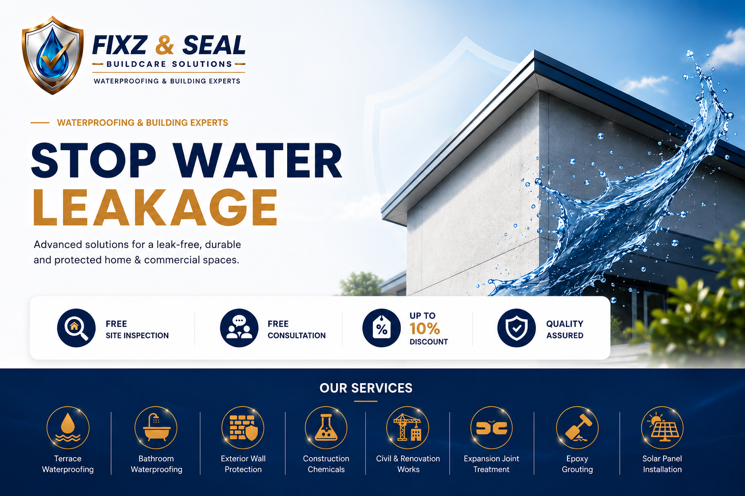 Fixz and Seal waterproofing and building experts